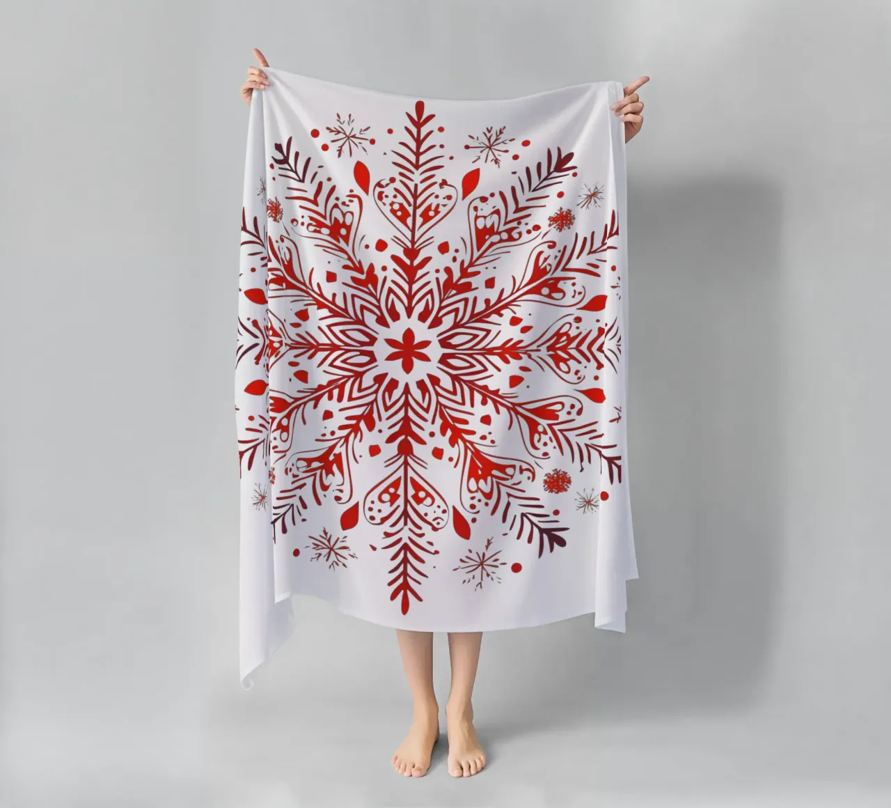 Mandala de Navidad toalla de playa de Spiritual Touch