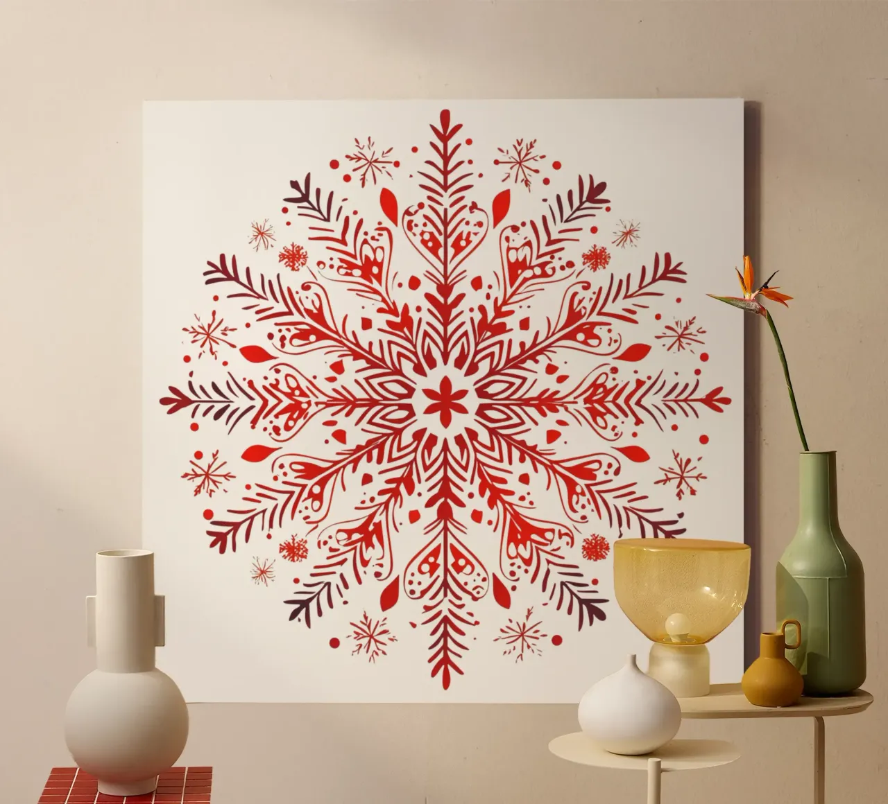 Christmas Mandala canvas by Spiritual Touch