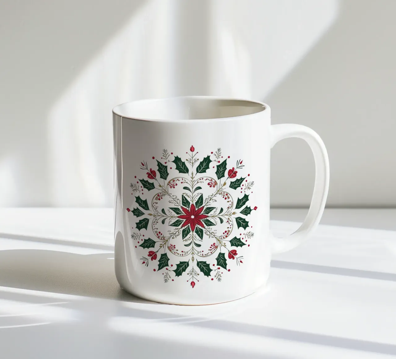 Mandala di Natale tazza in ceramica da Spiritual Touch