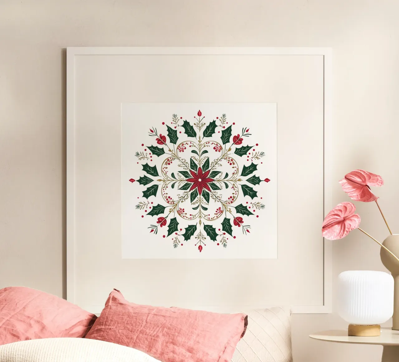 Mandala de Navidad poster de Spiritual Touch