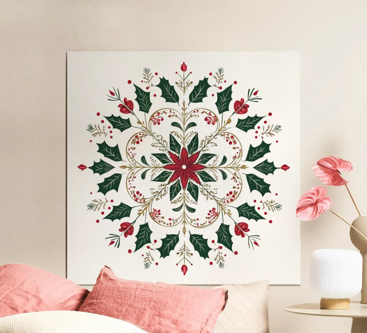 Mandala de Navidad poster de Spiritual Touch
