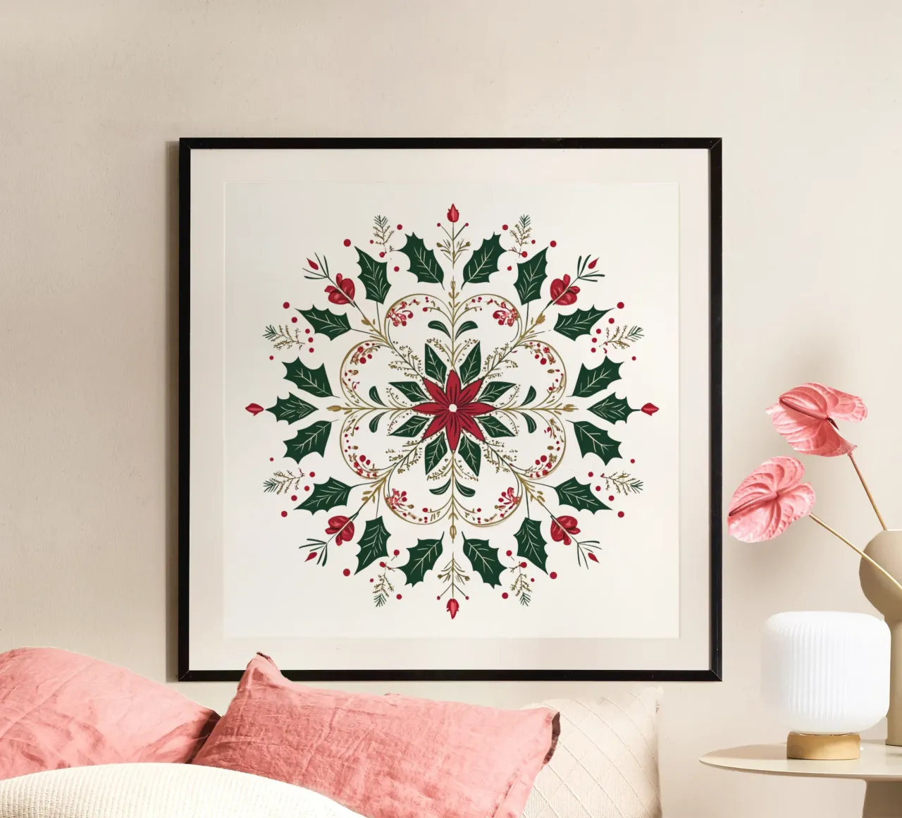 Mandala de Navidad poster de Spiritual Touch