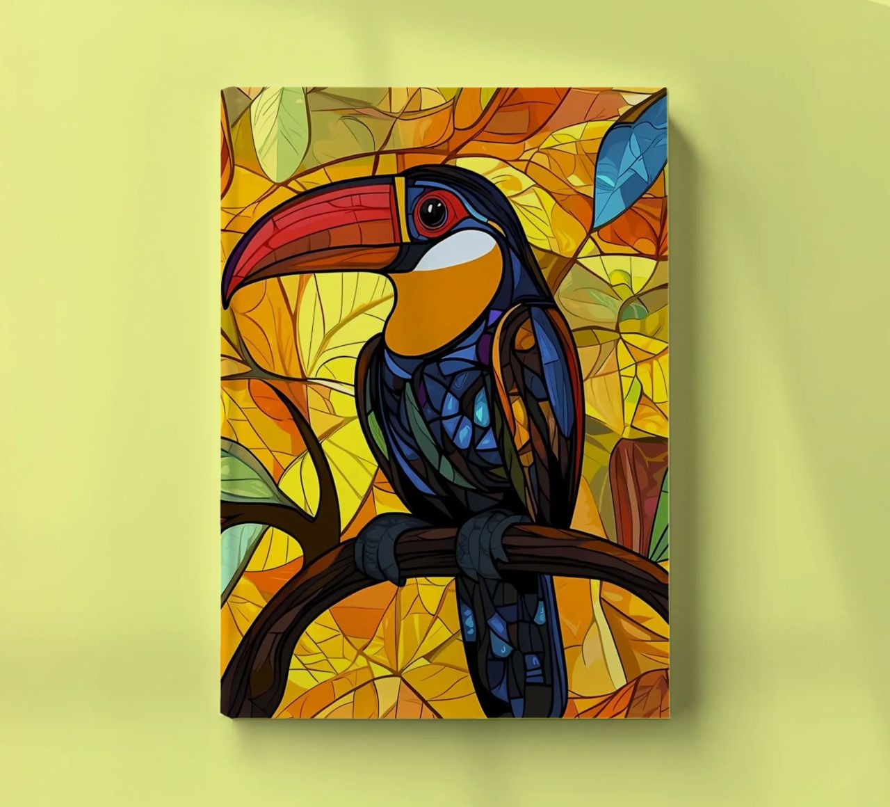 Toucan in Autumn Leaves notebook by Caeson