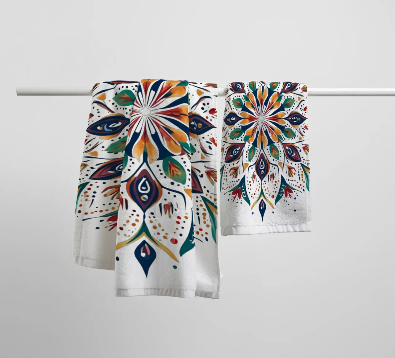 Weihnachts-Mandala Handtuch von Spiritual Touch