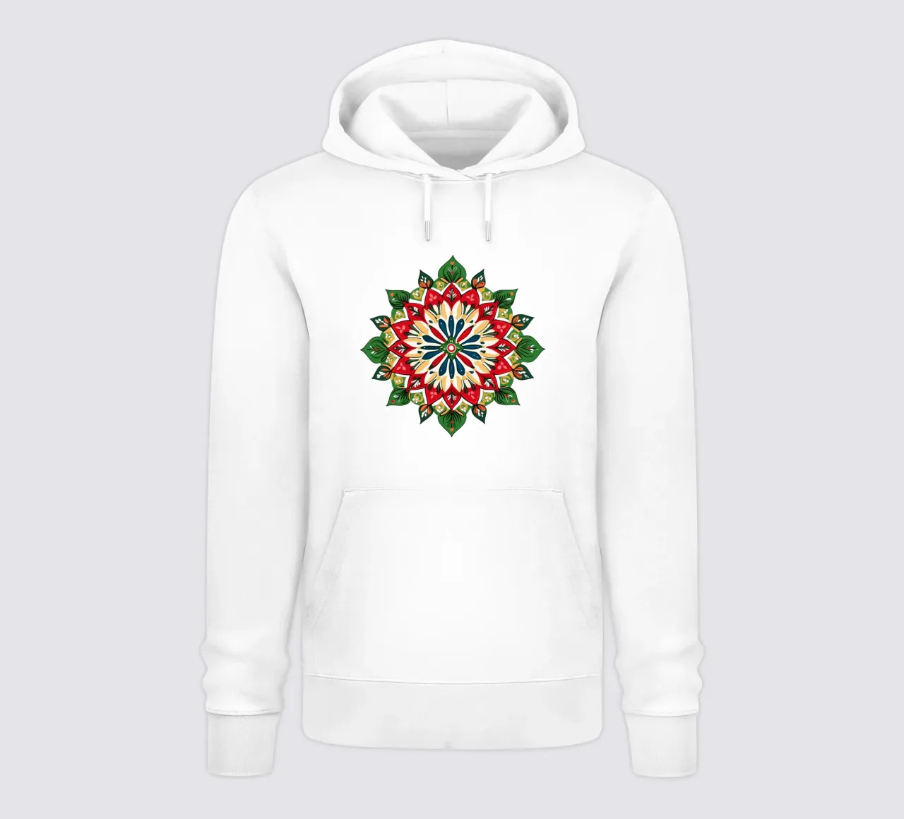 Mandala di Natale felpa con cappuccio da Spiritual Touch