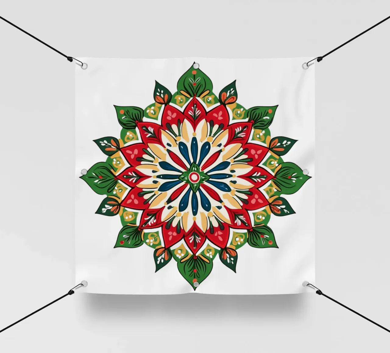 Mandala di Natale telo in pvc da Spiritual Touch