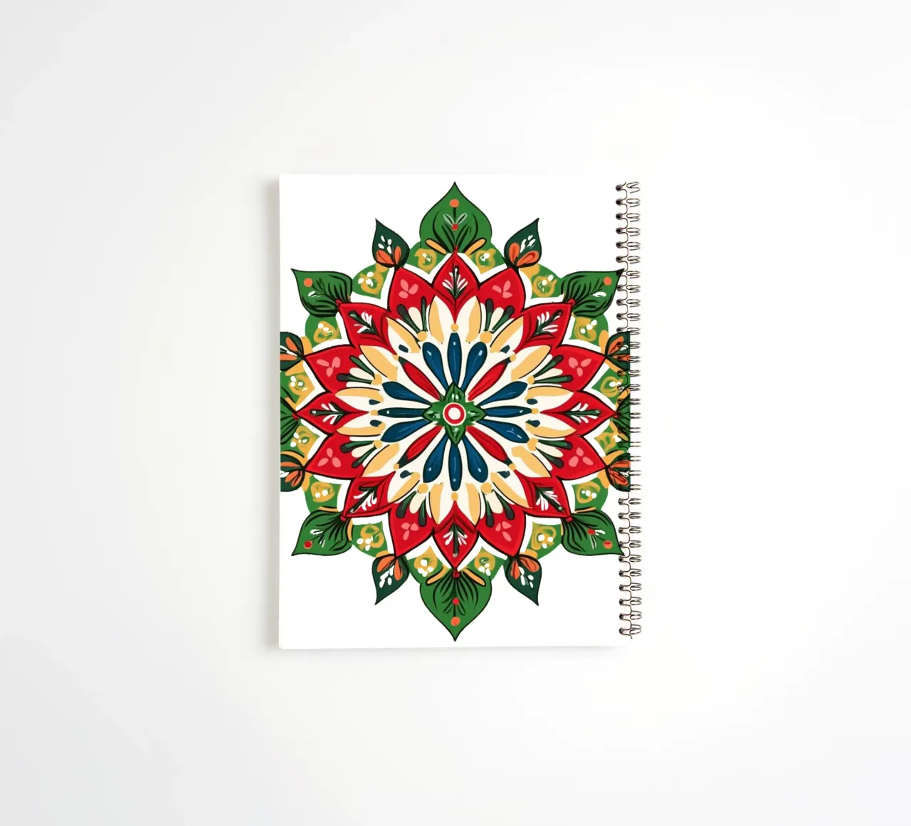 Christmas Mandala spiral notebook by Spiritual Touch