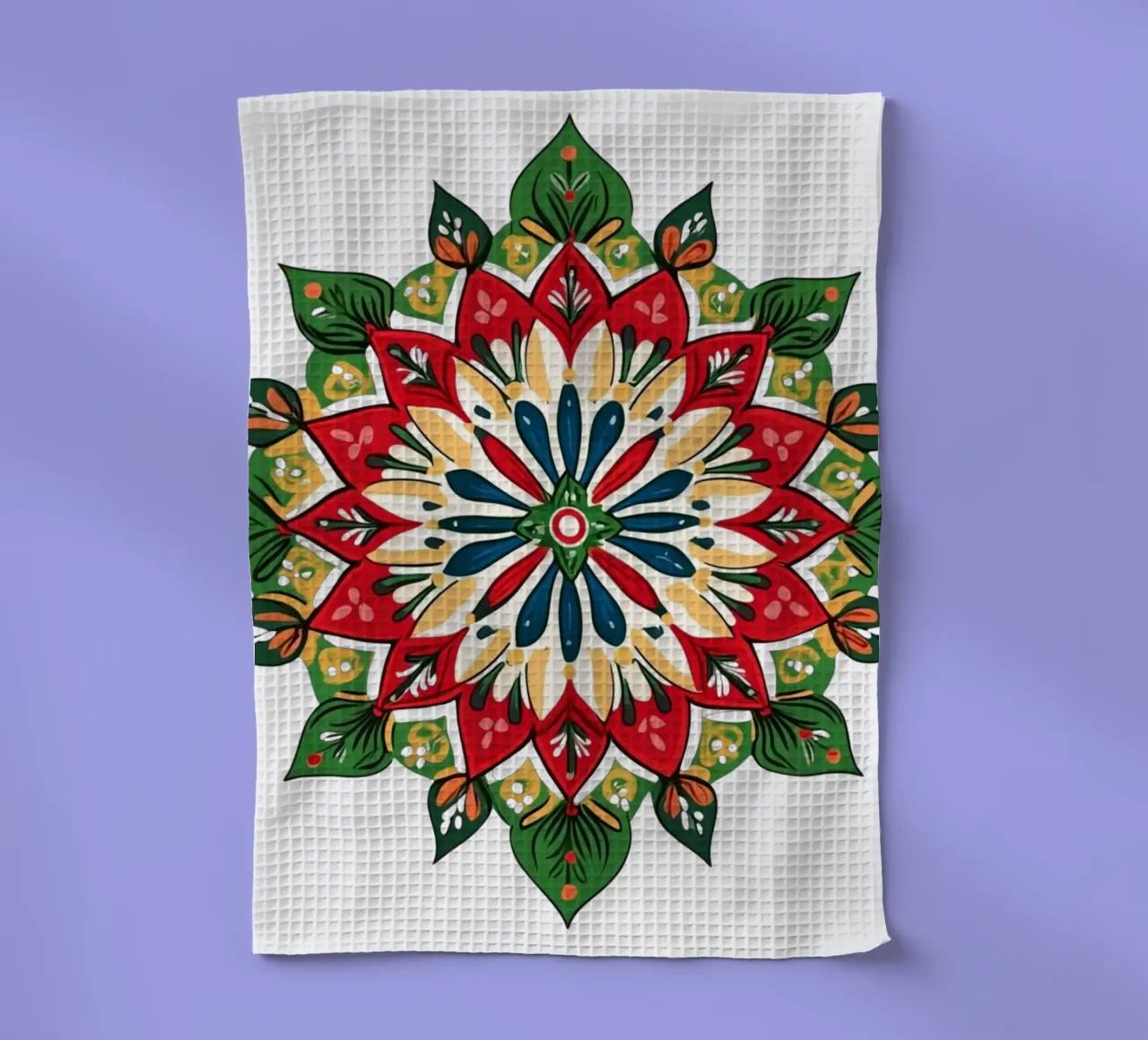 Mandala di Natale canovaccio da cucina da Spiritual Touch
