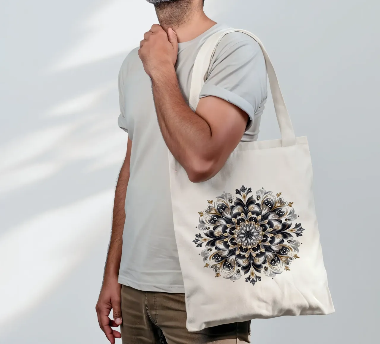 Mandala de Noël tote bag de Spiritual Touch