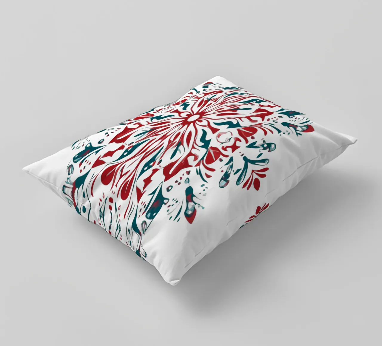 Christmas Mandala decorative cushion by Spiritual Touch