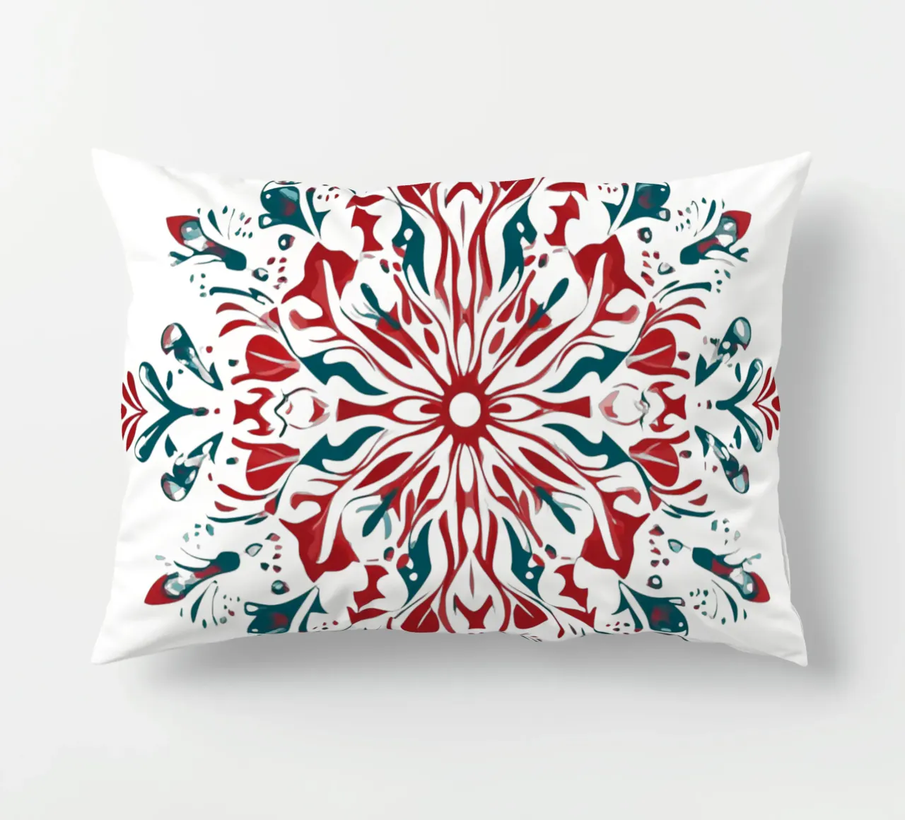 Christmas Mandala decorative cushion by Spiritual Touch