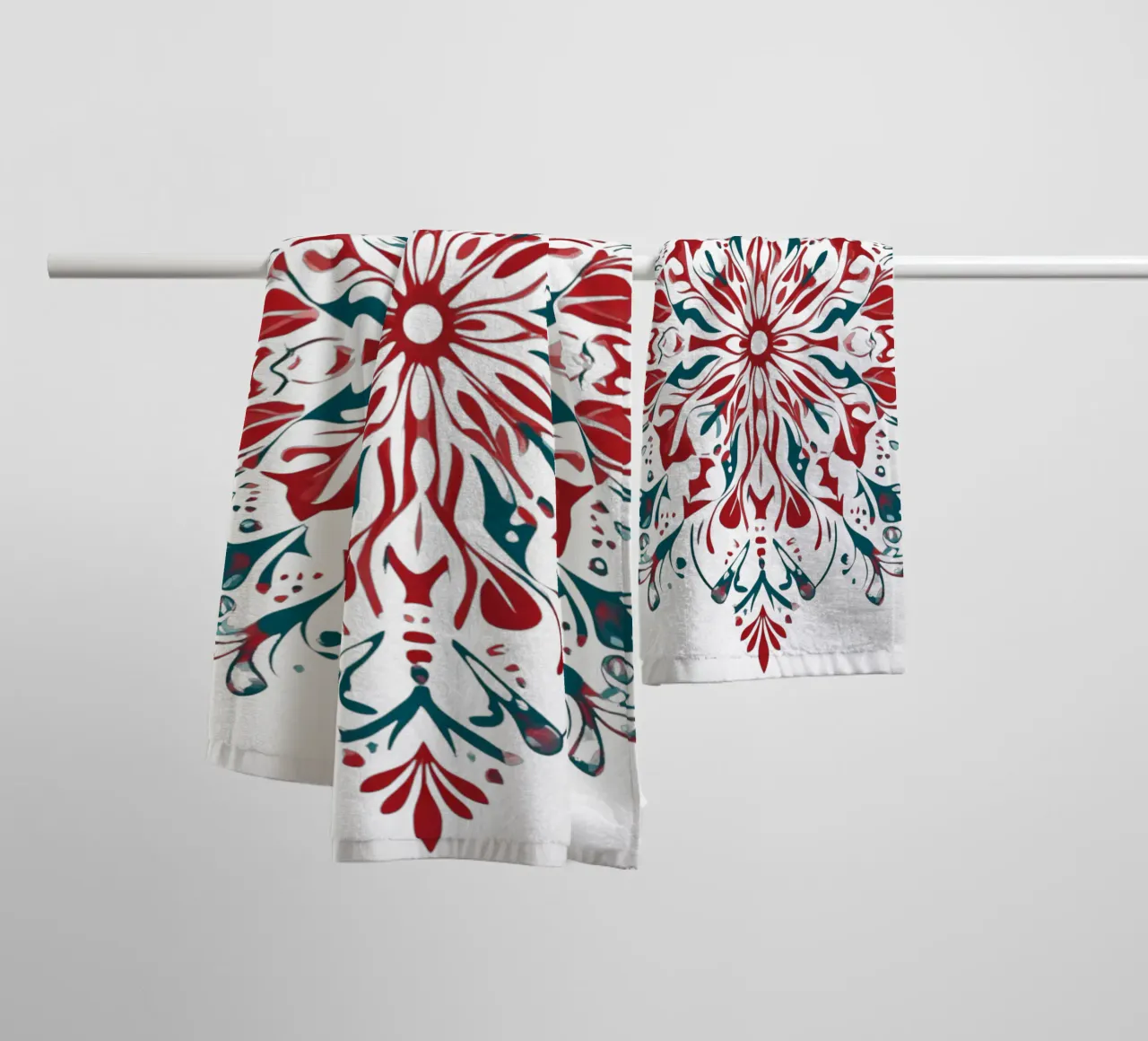 Christmas Mandala towel by Spiritual Touch