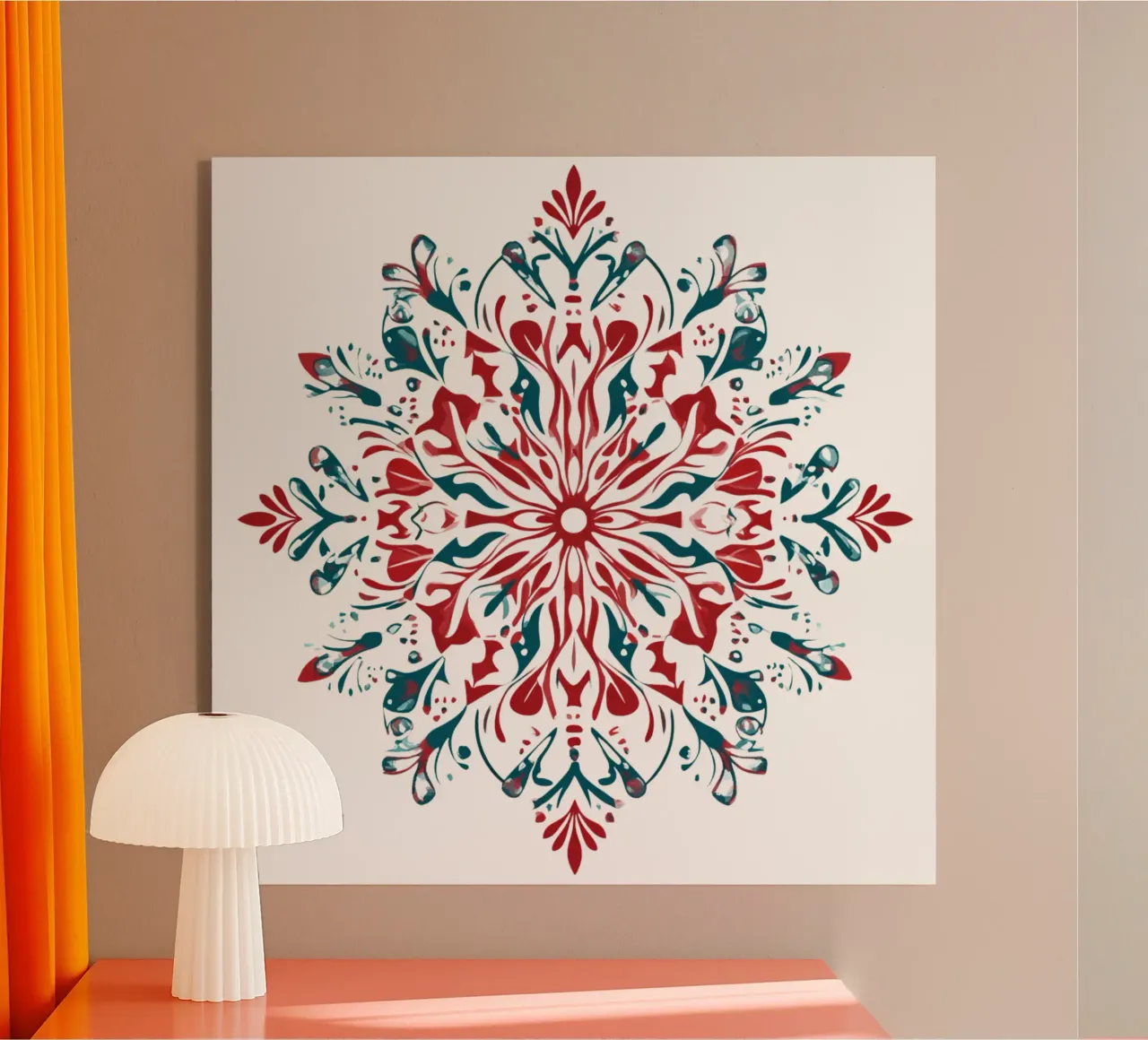 Christmas Mandala acrylic glass by Spiritual Touch