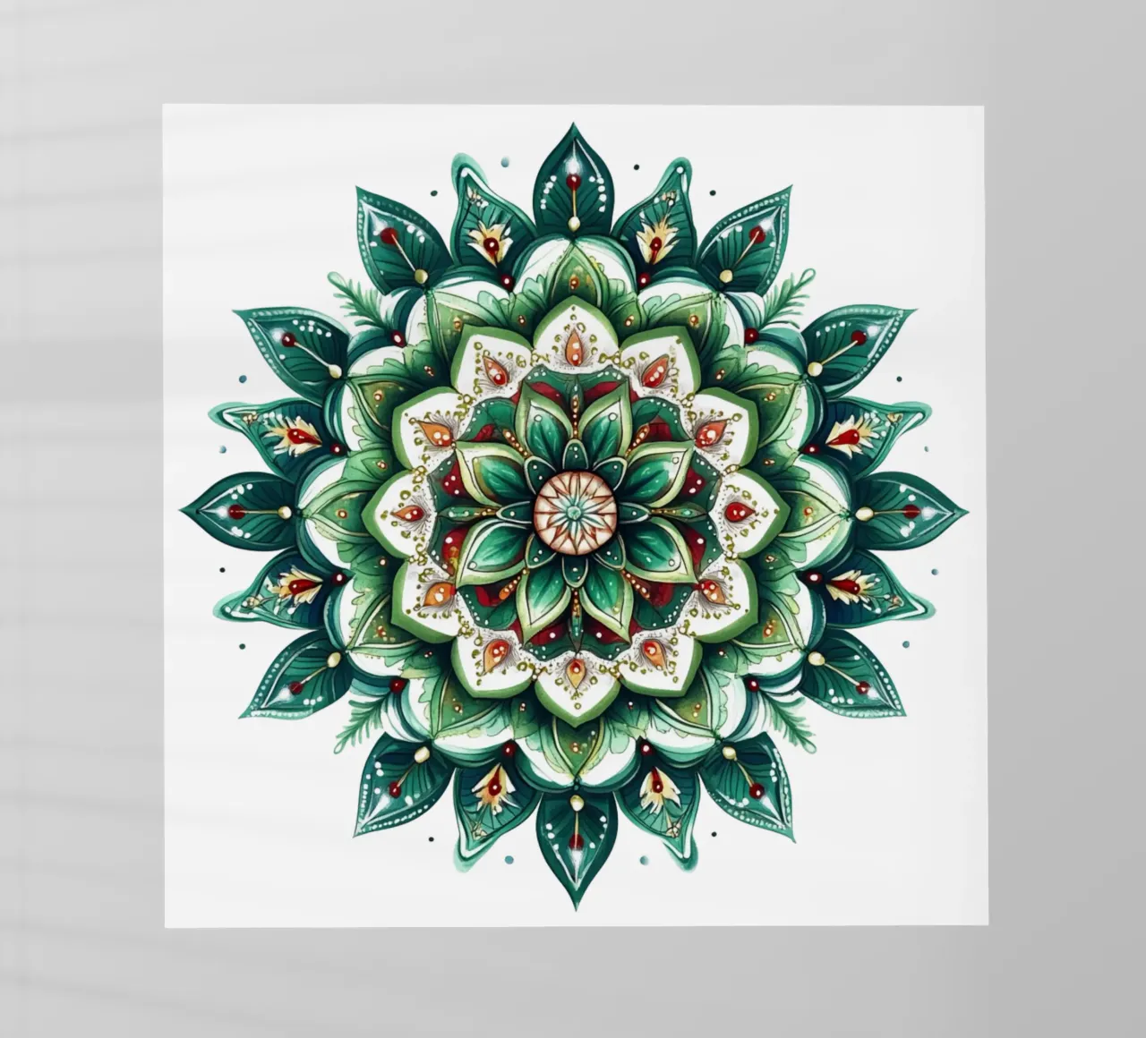 Mandala di Natale pellicola backlit da Spiritual Touch