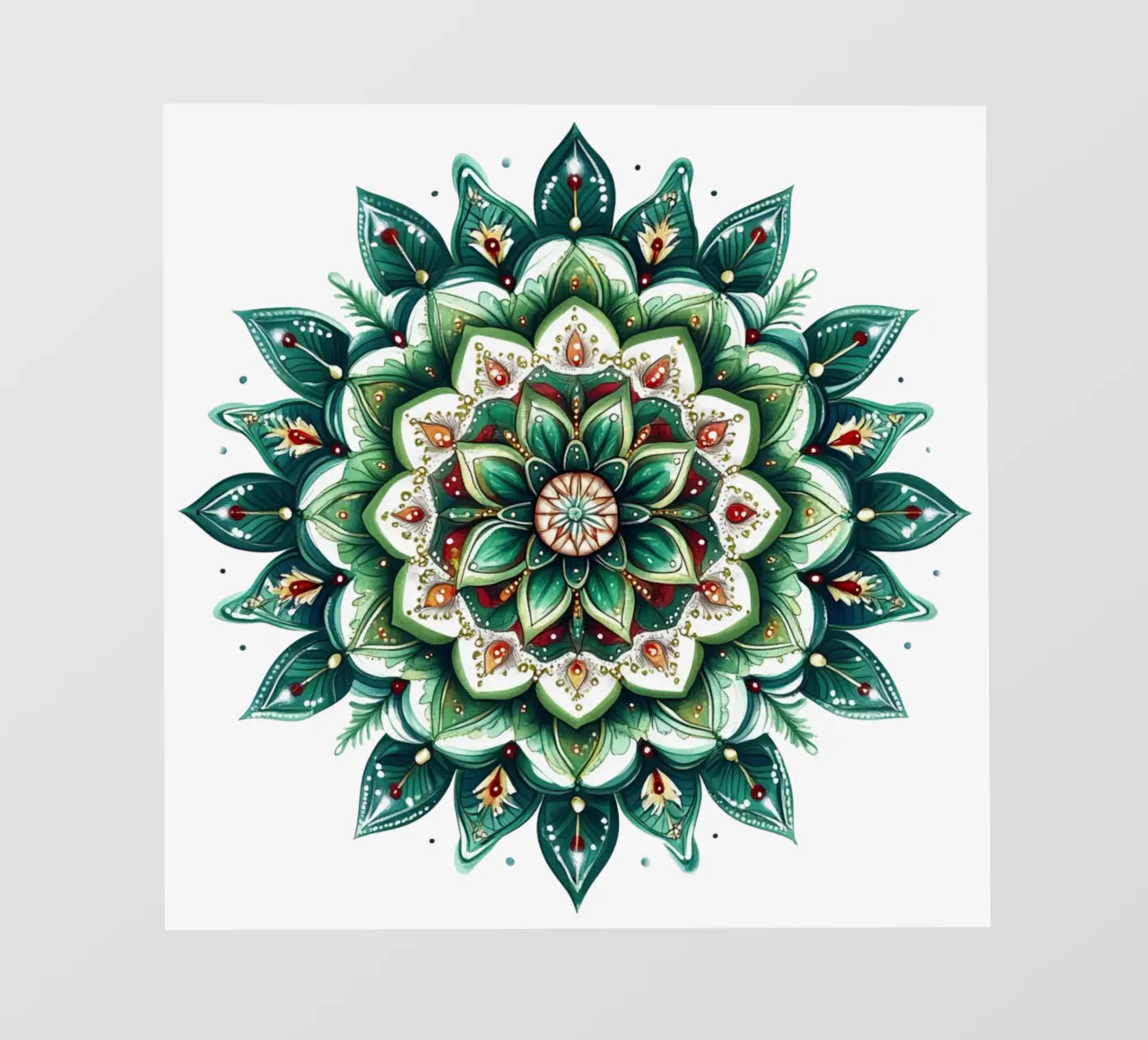 Mandala di Natale pellicola backlit da Spiritual Touch