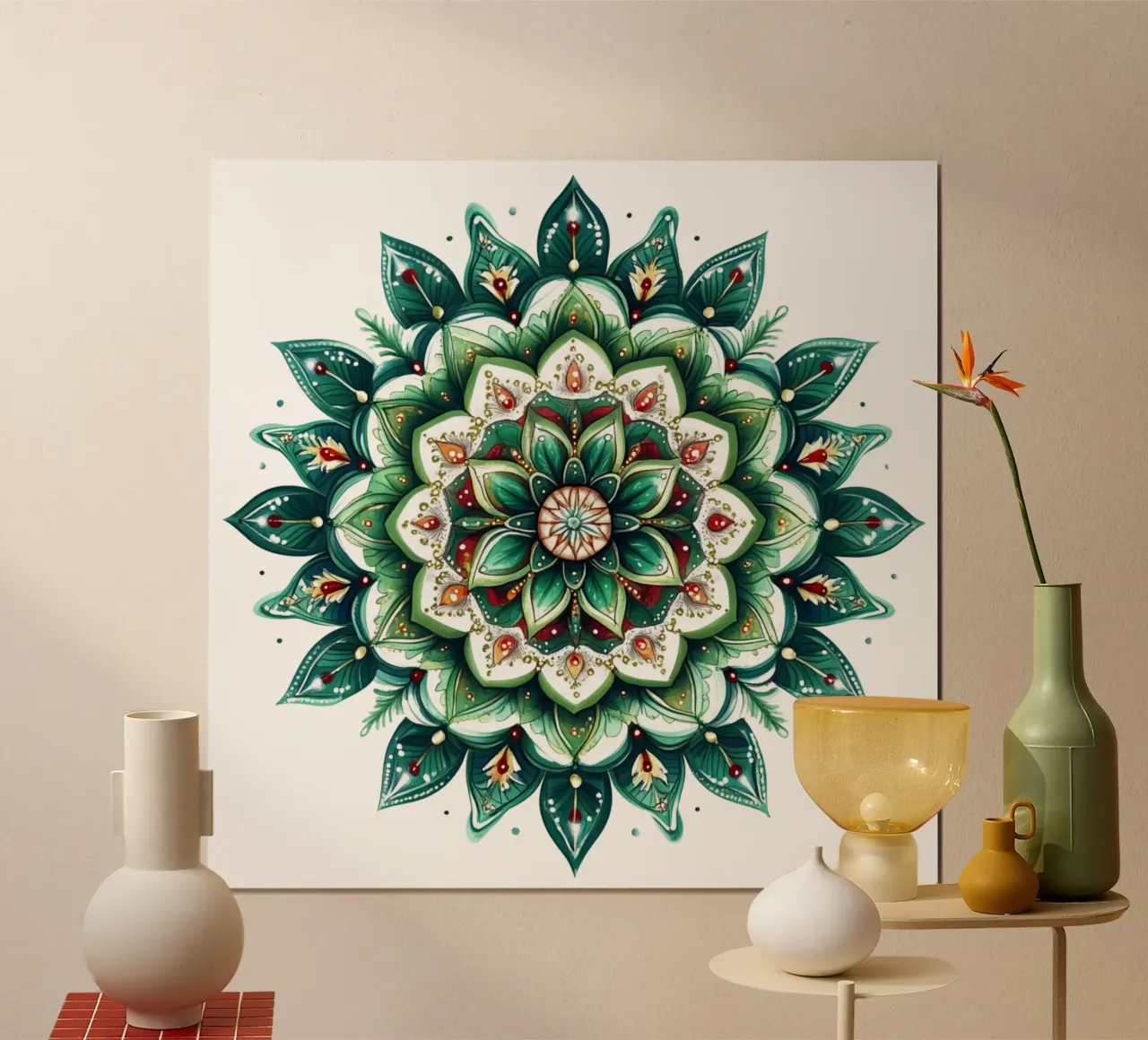 Mandala di Natale poster da Spiritual Touch