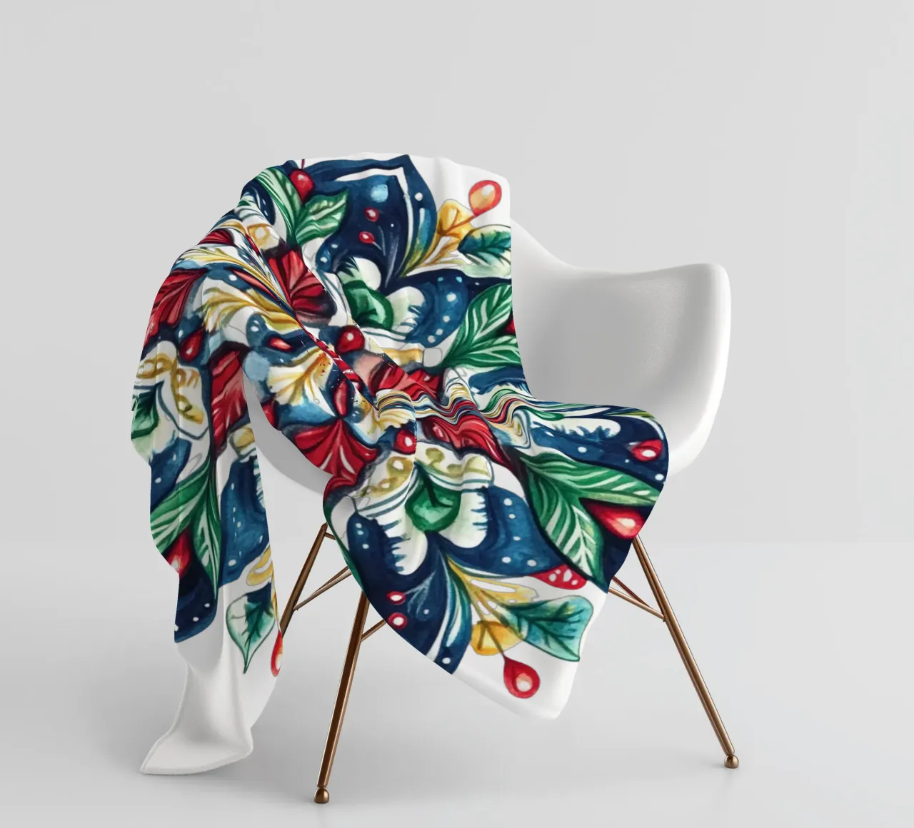 Christmas Mandala fleece blanket by Spiritual Touch