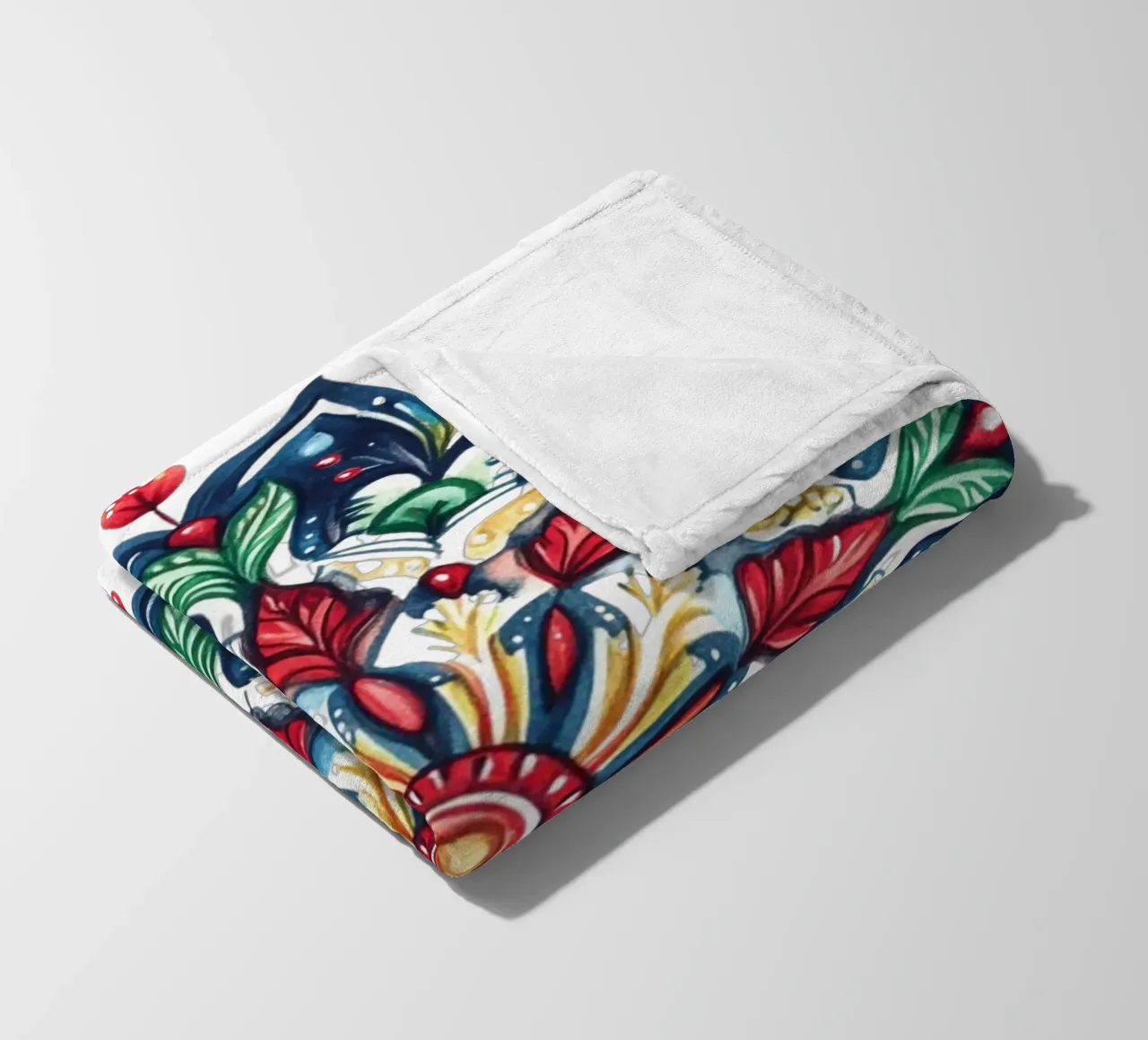 Christmas Mandala fleece blanket by Spiritual Touch