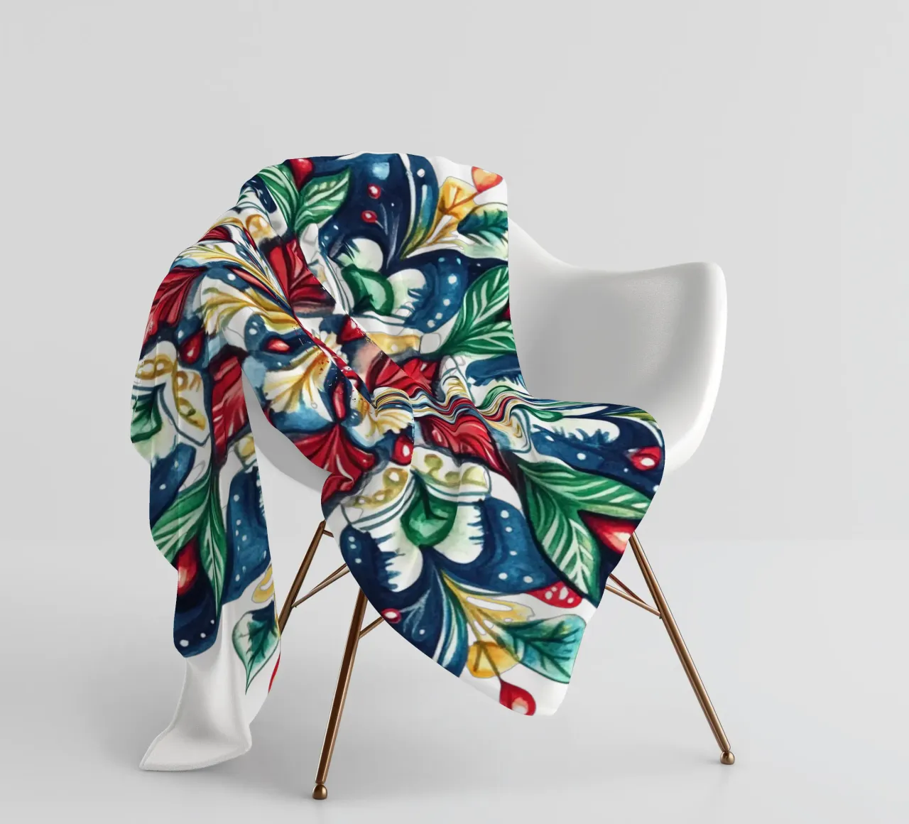 Christmas Mandala fleece blanket by Spiritual Touch