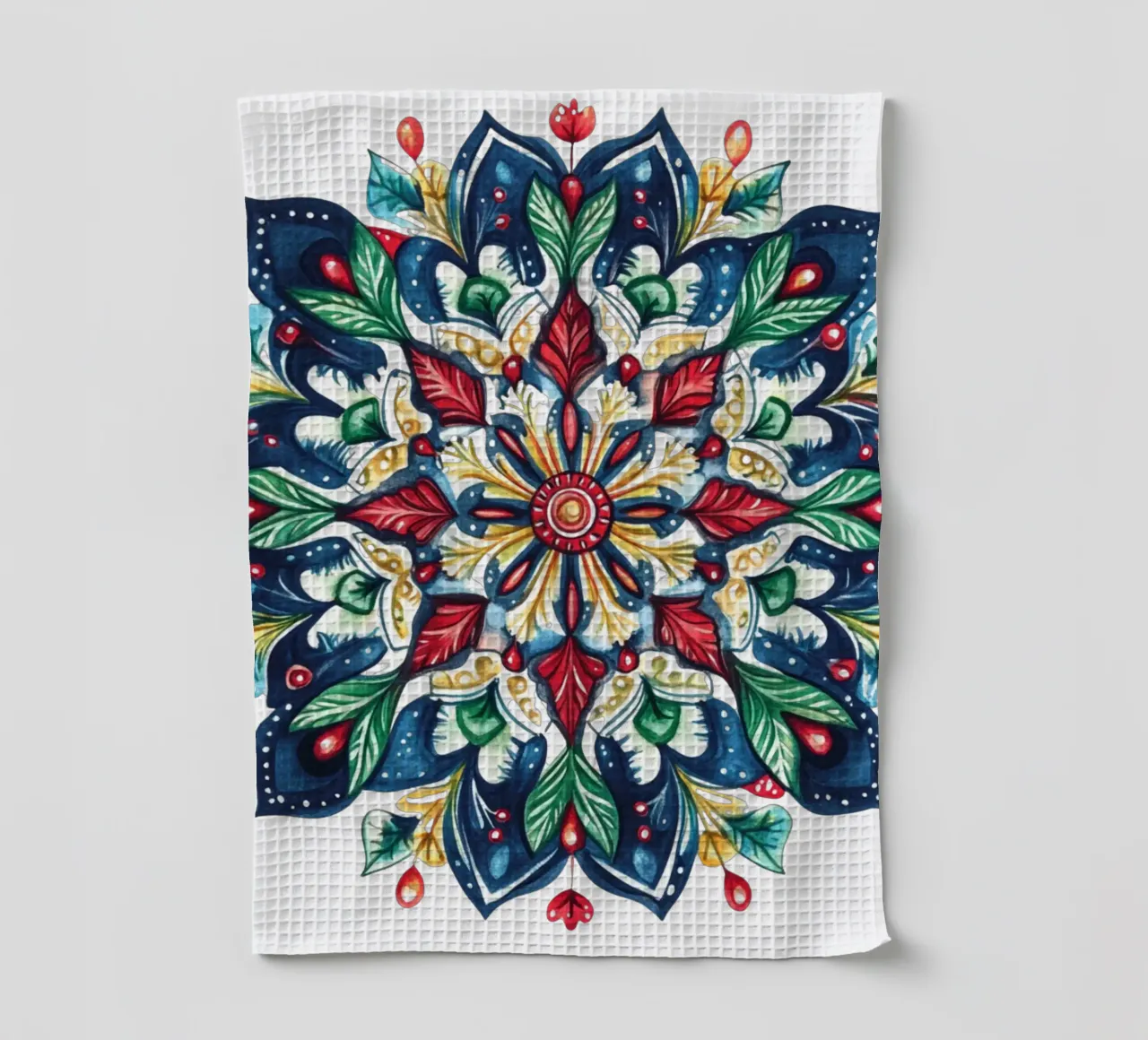 Mandala di Natale canovaccio da cucina da Spiritual Touch
