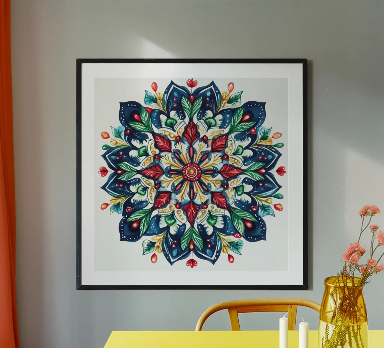 Mandala de Navidad poster de Spiritual Touch