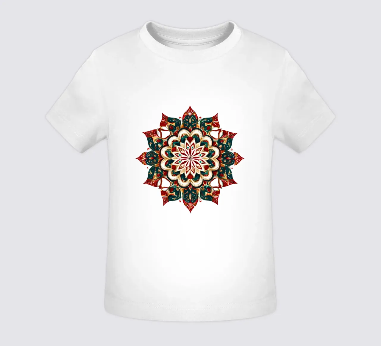 Weihnachts-Mandala Baby T-Shirt von Spiritual Touch