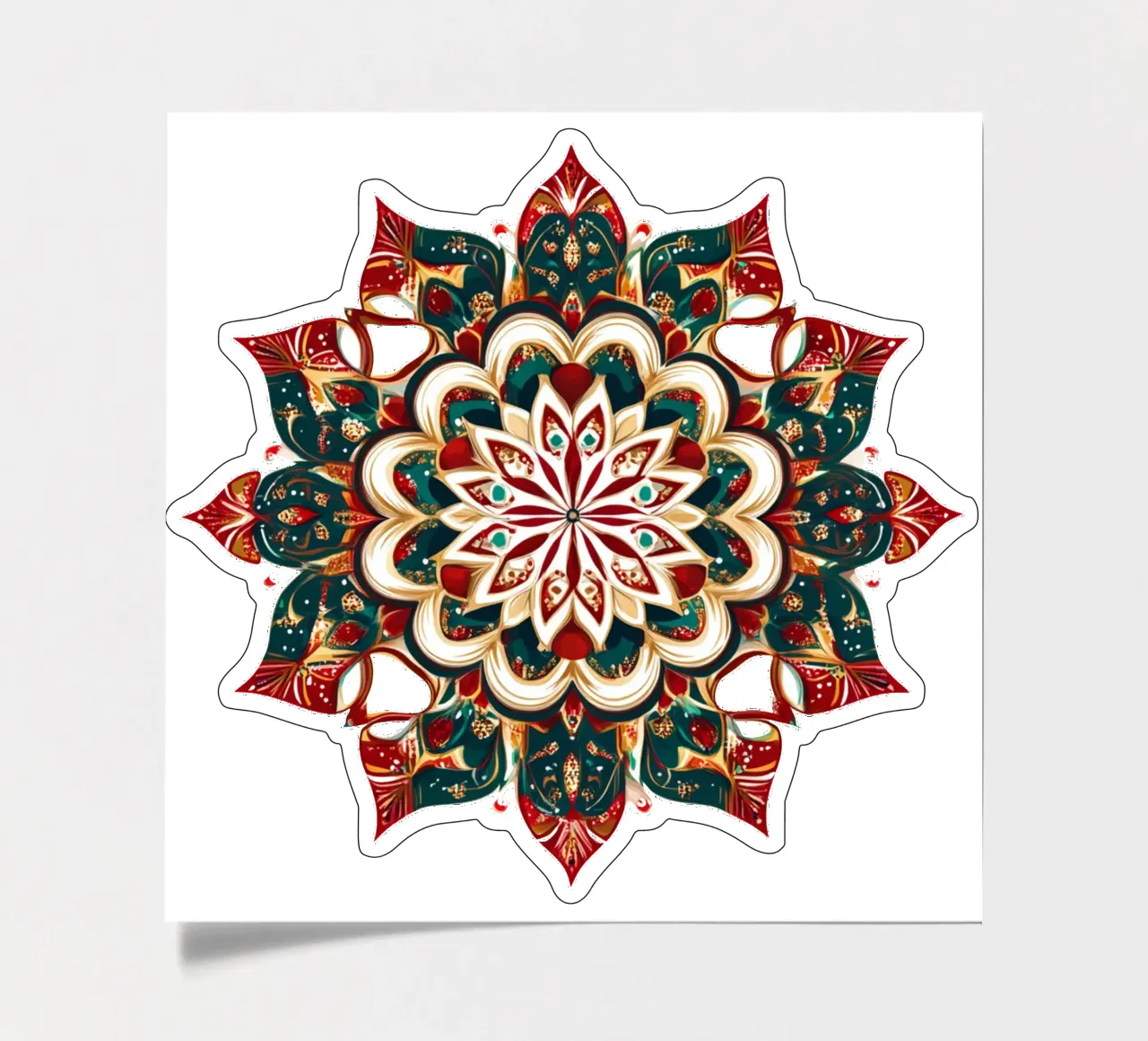 Christmas Mandala sticker sheet by Spiritual Touch