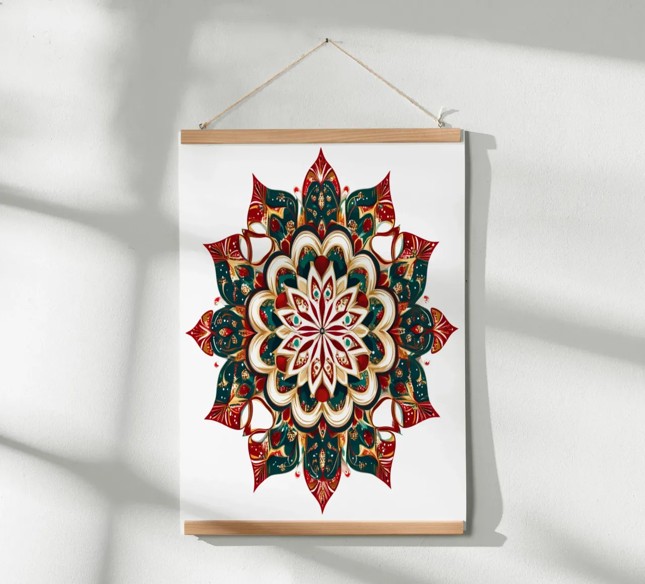 Mandala de Navidad poster de Spiritual Touch