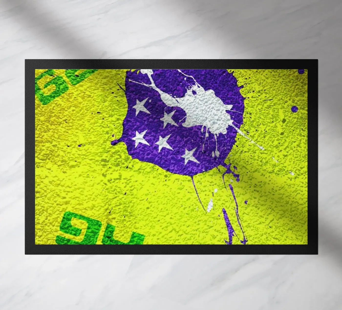 Brazil doormat by David Curry