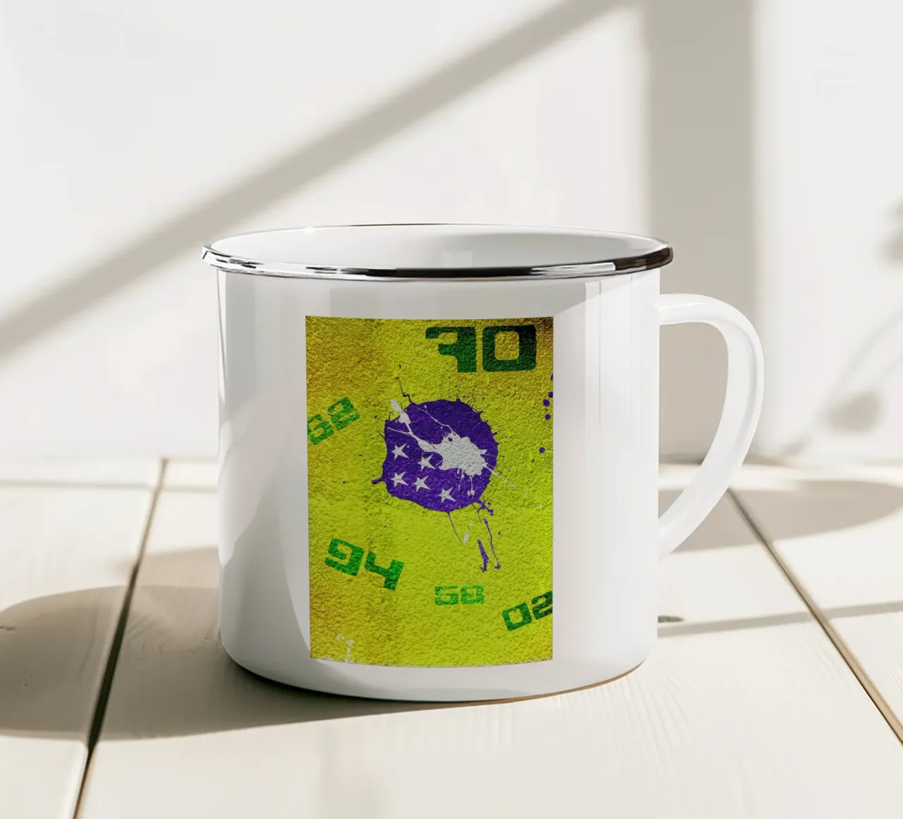 Brazil tazza in smalto da David Curry