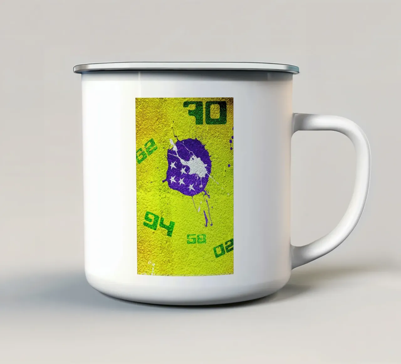 Brazil tazza in smalto da David Curry