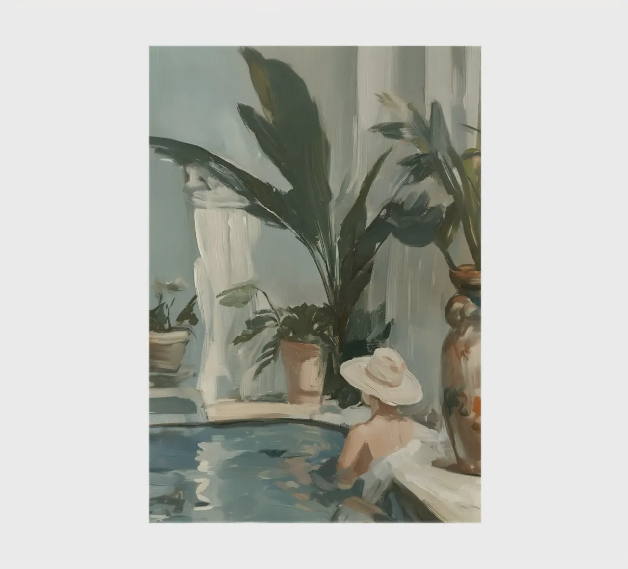 Wellness with a straw hat notebook by Carinaprint