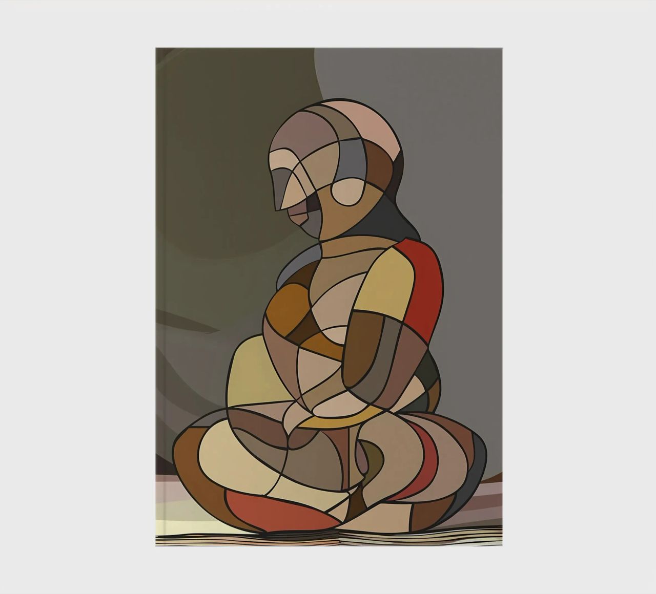 Abstract Venus of Willendorf notebook by Caeson