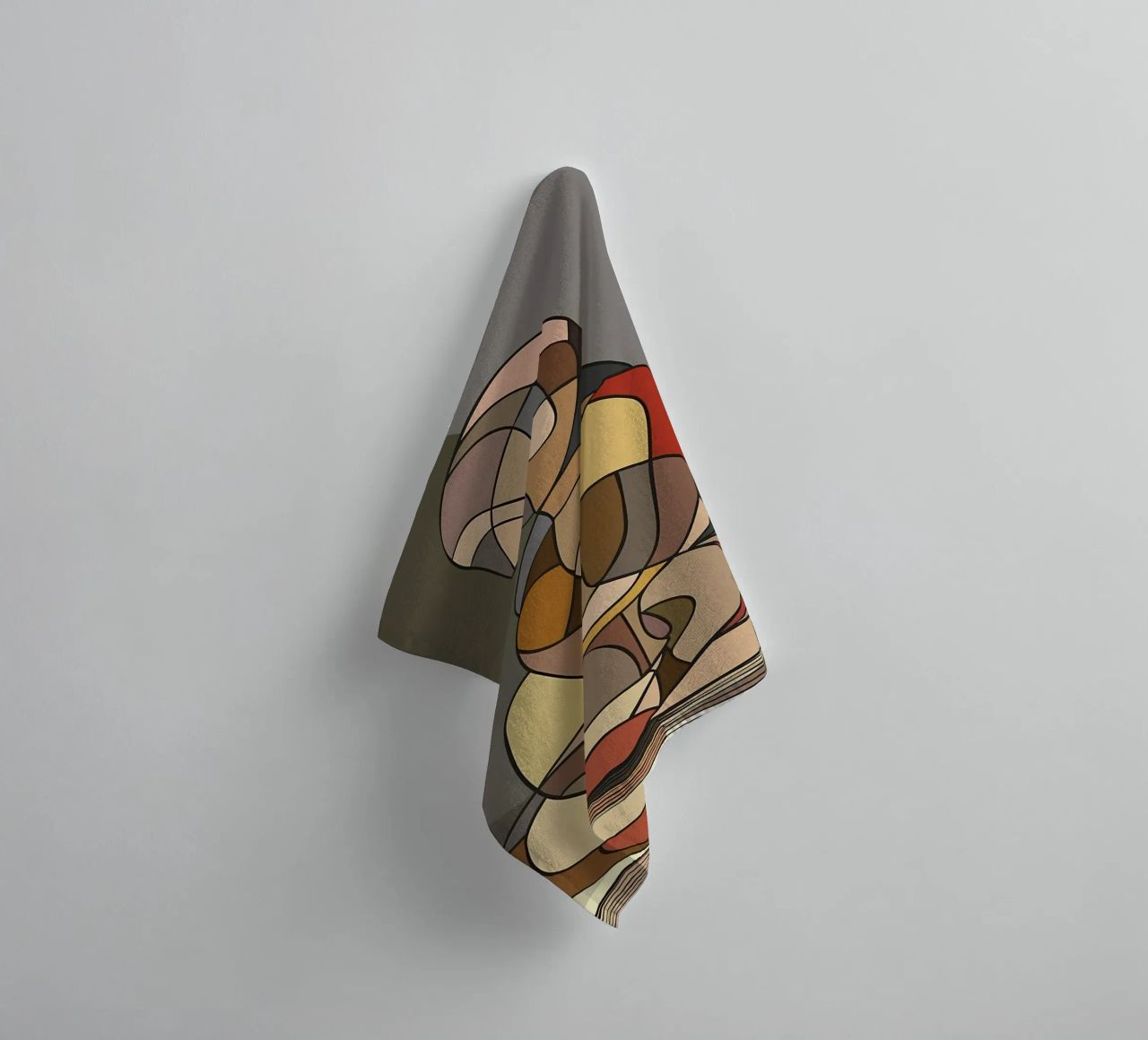 Abstract Venus of Willendorf towel by Caeson