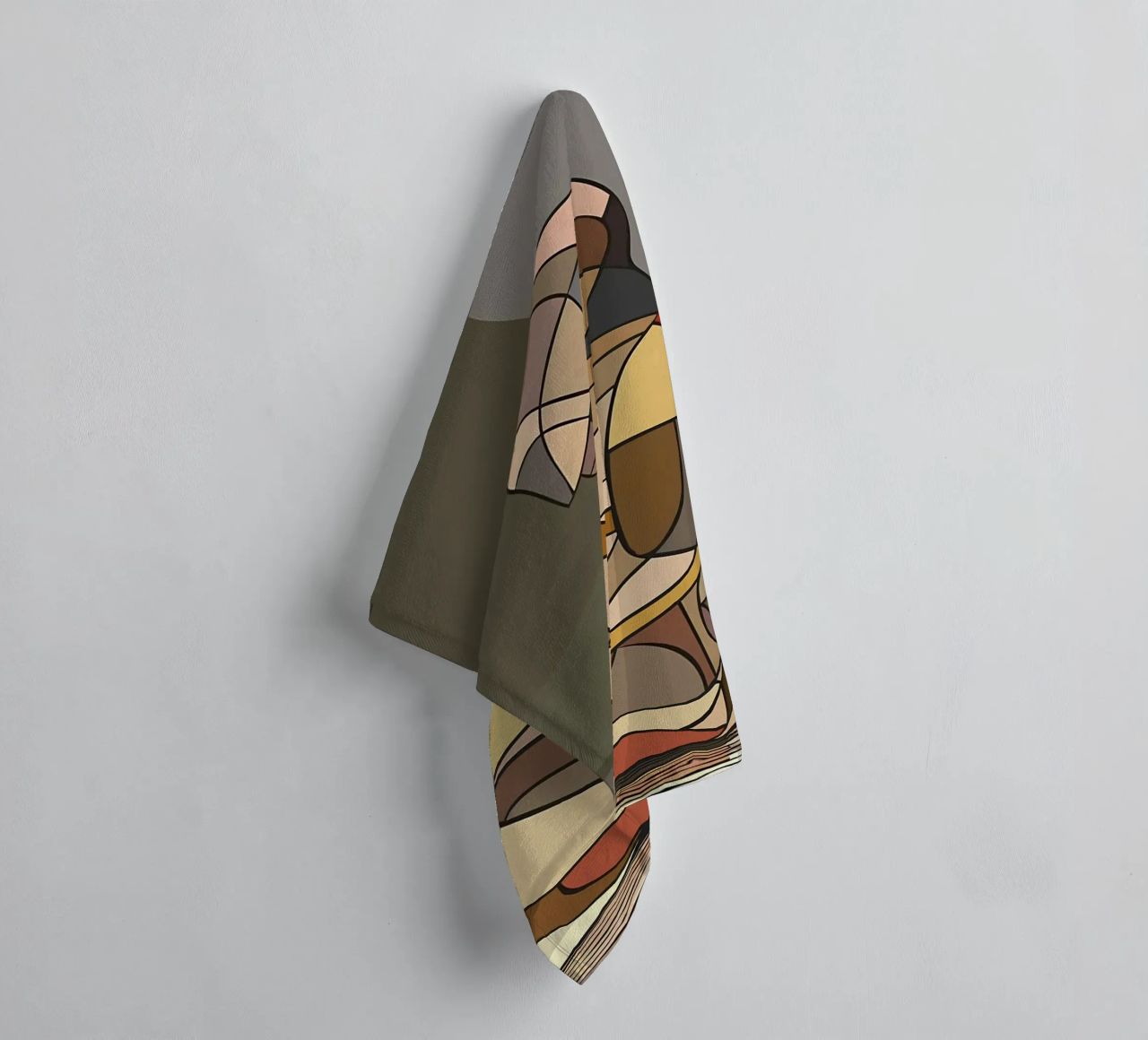 Abstract Venus of Willendorf towel by Caeson