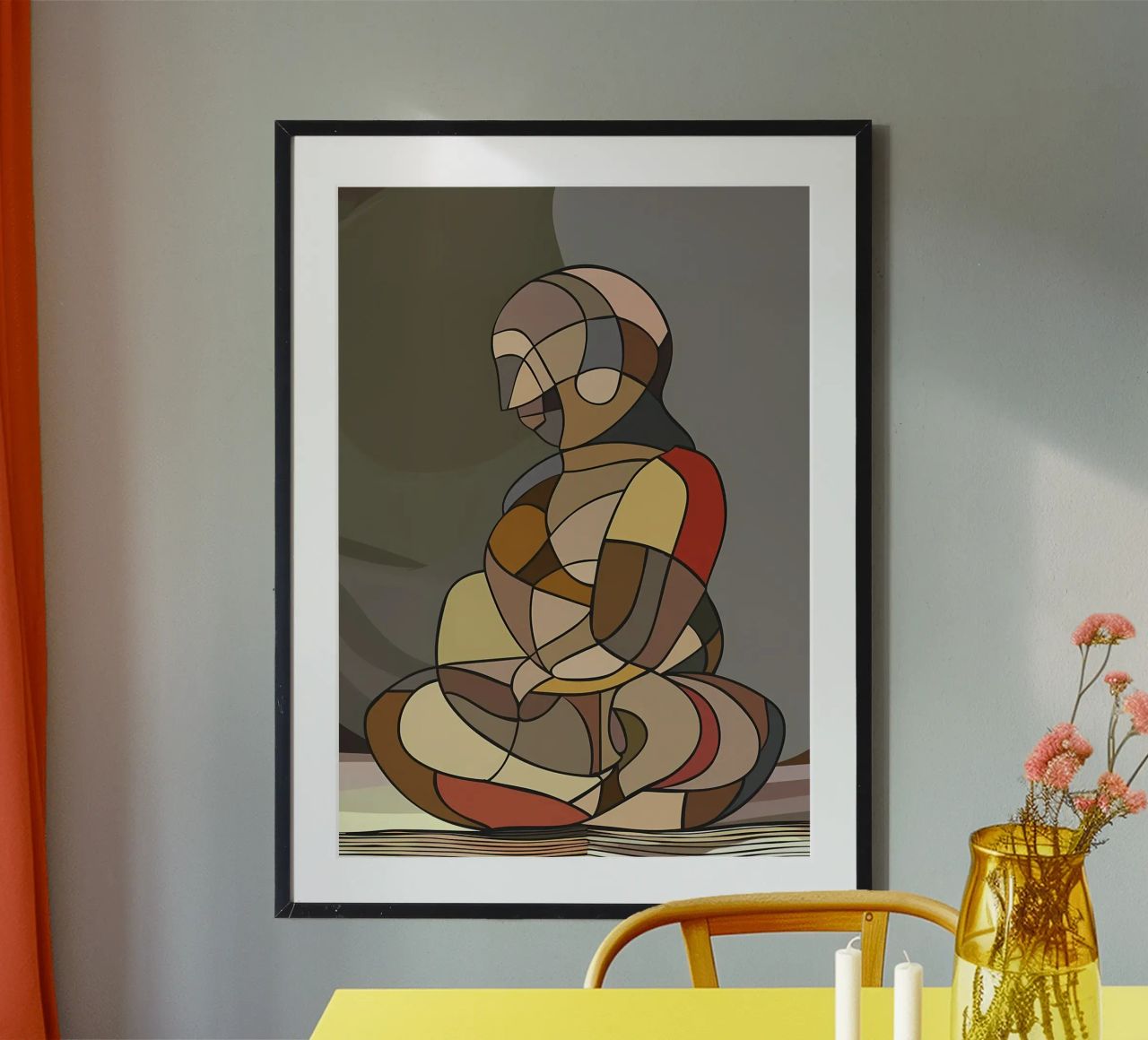 Abstract Venus of Willendorf poster by Caeson