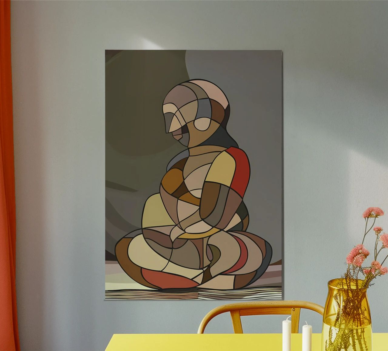Abstract Venus of Willendorf poster by Caeson