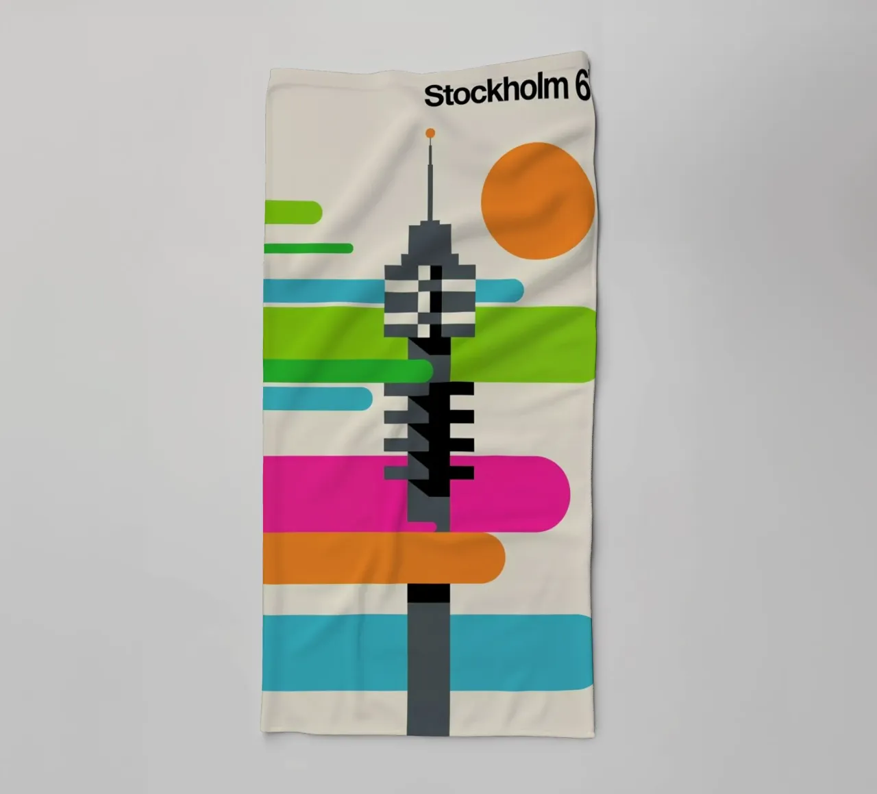 Stockholm 67B towel by Bo Lundberg