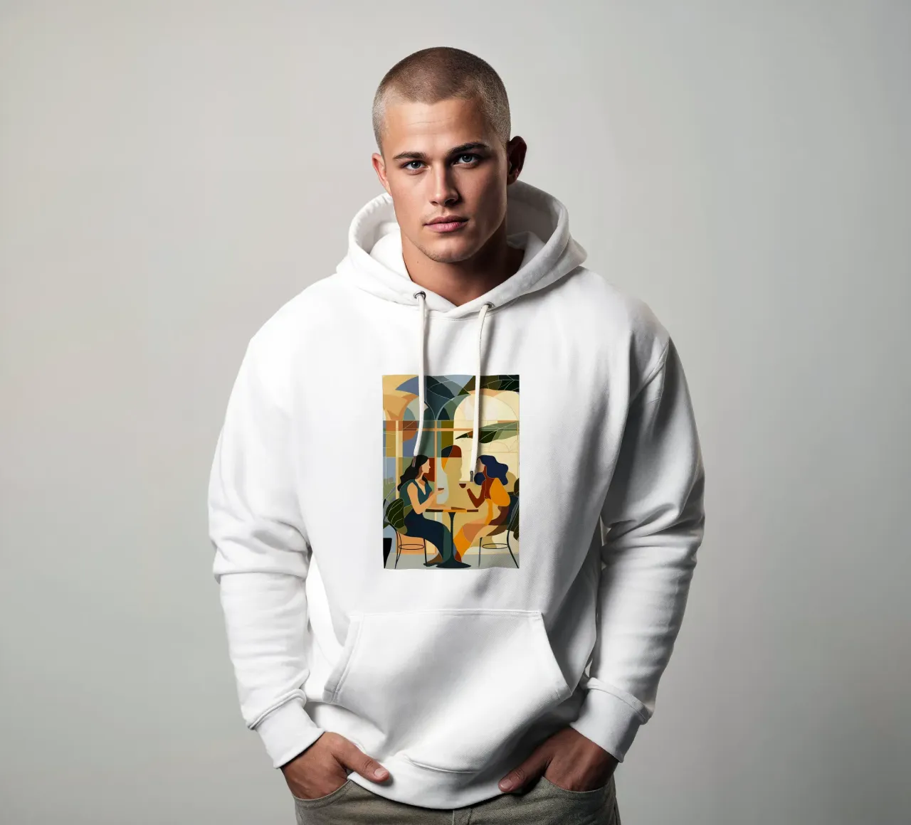 Kaffee-Date-Gespräch Hoodie von Caeson