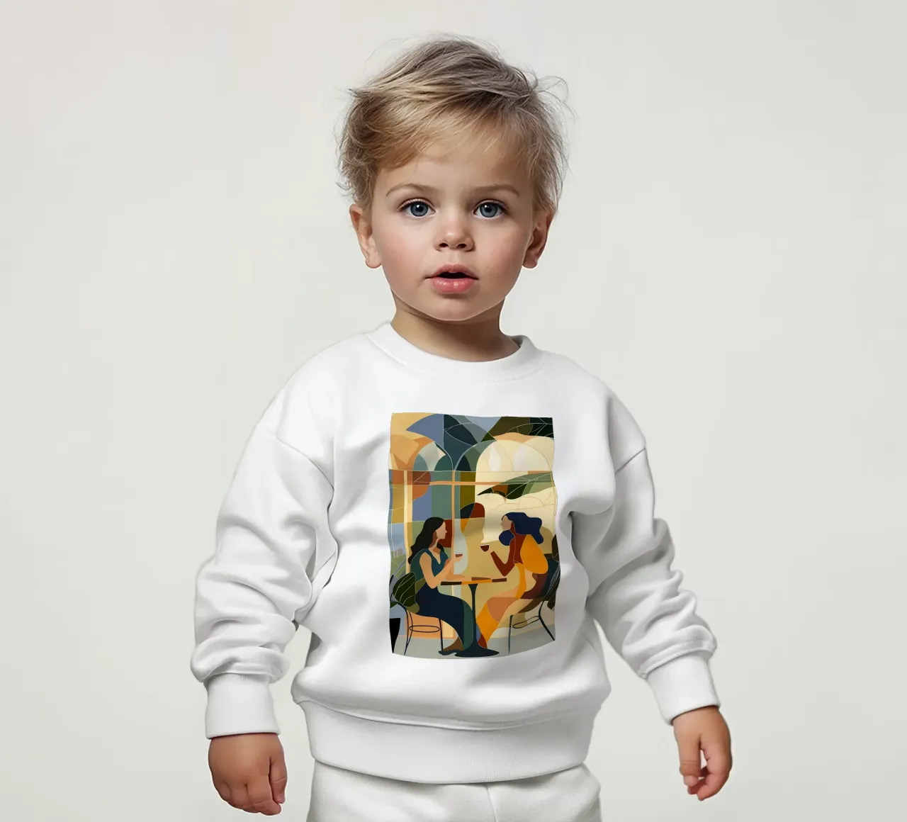 Conversation autour d'un café sweat pour bébé de Caeson