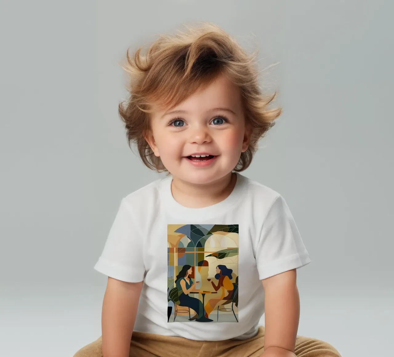 Conversación en una cita de café camiseta de bebé de Caeson