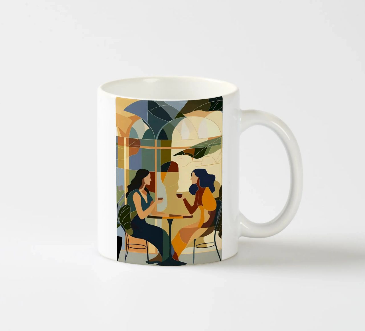 Conversazione con un caffè tazza in ceramica da Caeson