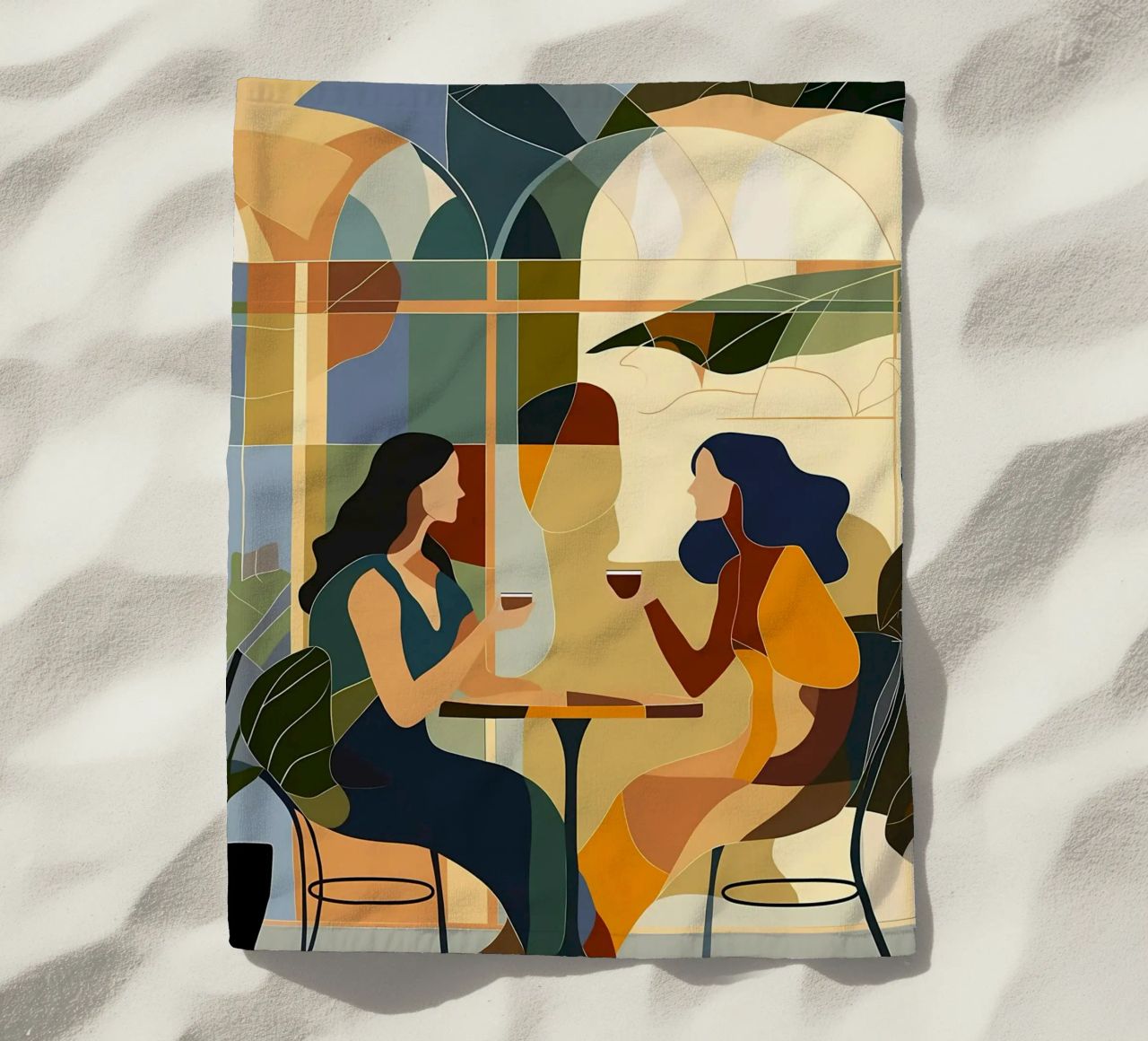 Conversazione con un caffè telo mare da Caeson