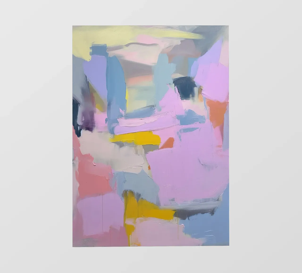 Abstract Modern Pastel Purple Expressionism pvc cover by Euphoria Theresa