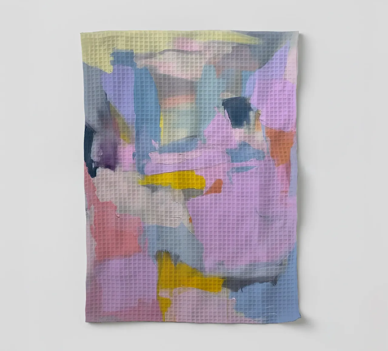 Abstrait Moderne Pastel Violet Expressionnisme torchon de Euphoria Theresa