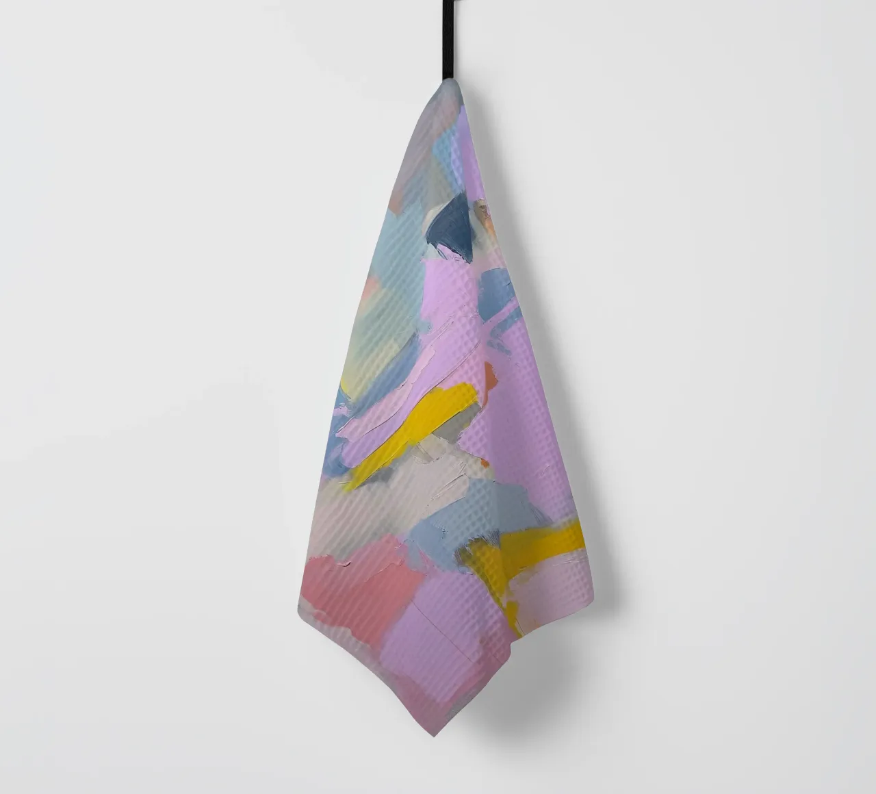 Abstrait Moderne Pastel Violet Expressionnisme torchon de Euphoria Theresa