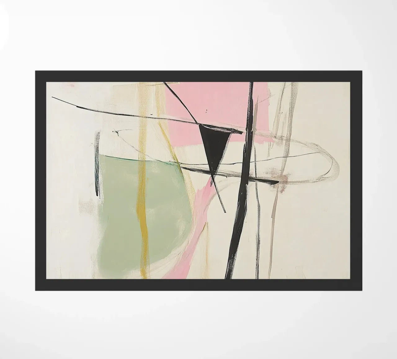 Minimal Contemporary Sage Pastel Abstract doormat by Euphoria Theresa