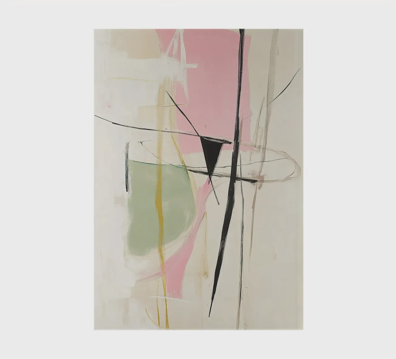Minimal Contemporary Sage Pastel Abstract notebook by Euphoria Theresa