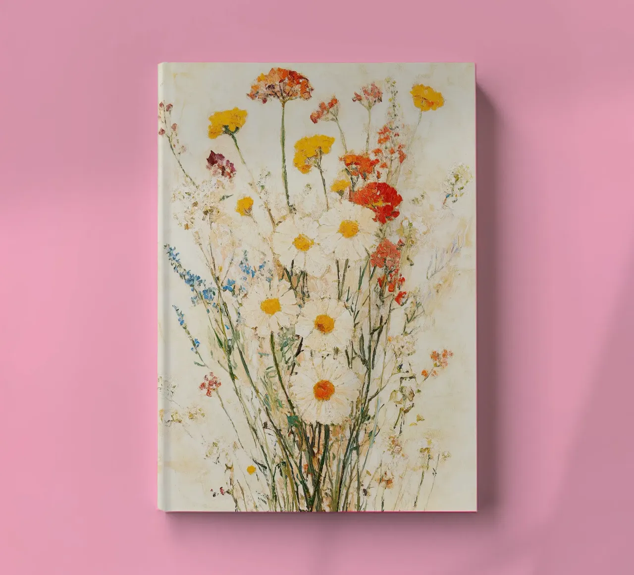 Bloemen Vintage Impressionisme Retro notitieboek van Euphoria Theresa