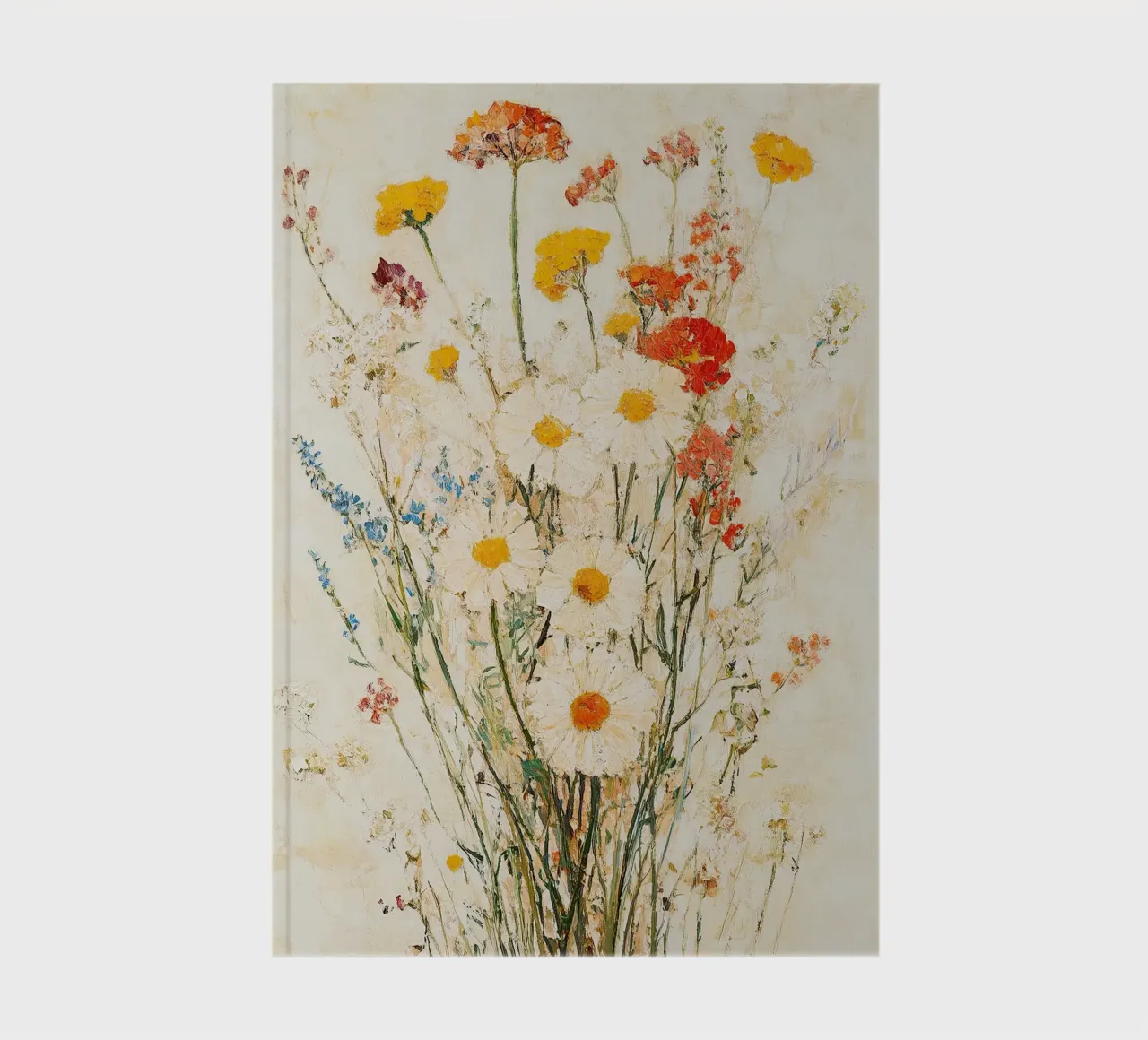 Bloemen Vintage Impressionisme Retro notitieboek van Euphoria Theresa